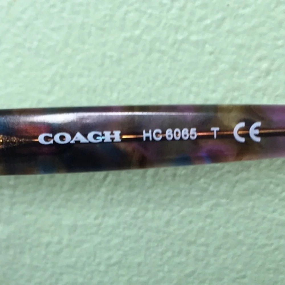 Coach Confetti Purple RX Glasses